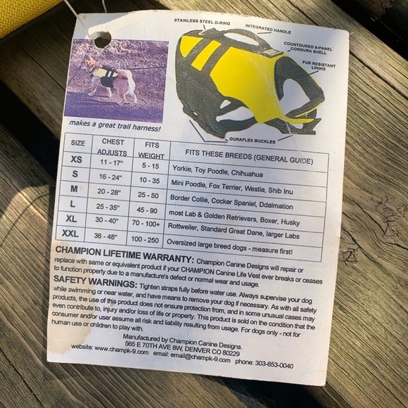 Champion Canine Life Vest - Picture 2 of 3